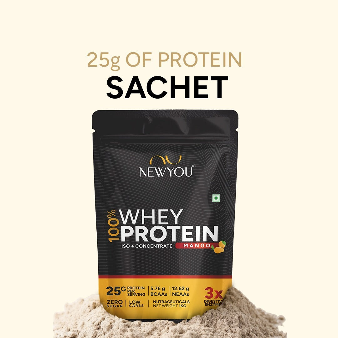 NewYou Whey Protein Blend - 25G of Premium Protein for Muscle Gain & Recovery